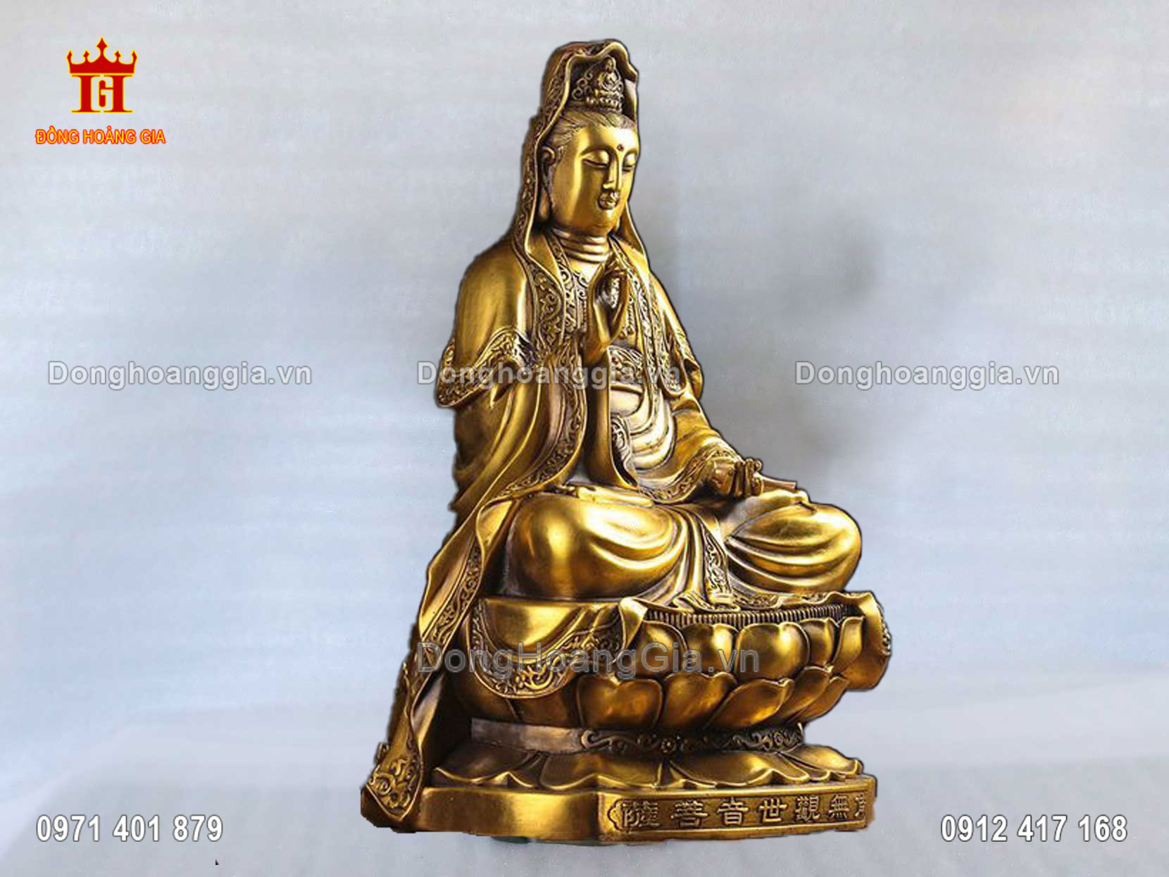 Nguyên liệu chế tác tượng Phật Bà Quan Âm là đồng nguyên chất